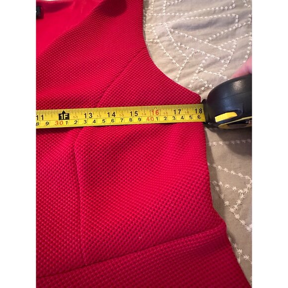 Torrid Sexy Red Sleeveless A-Line flare textured Dress woman’s 0 rockabilly BBW - Picture 8 of 16